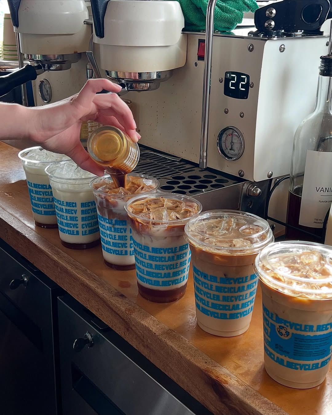 Iced drinks at Station